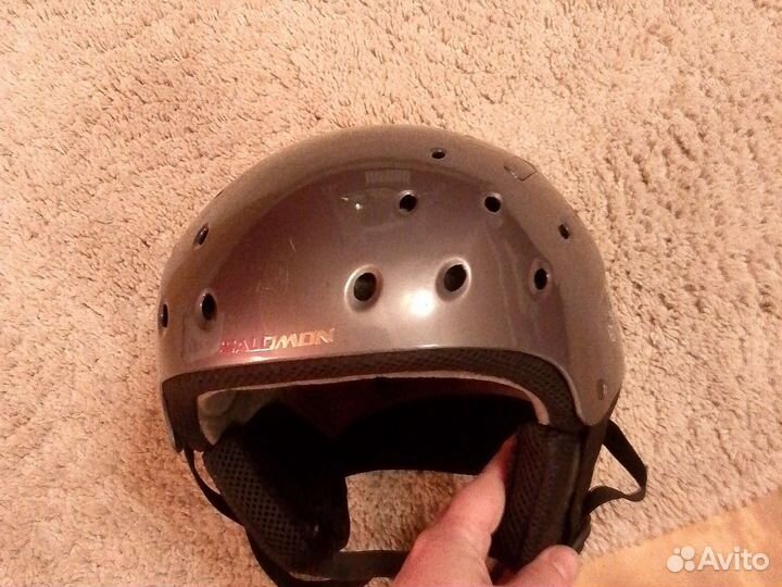 Горнолыжный шлем salomon gray серый