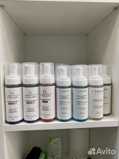 Пенка для умывания наращивания ресниц