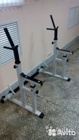 Стойки для упражнений со штангой цвет сеый