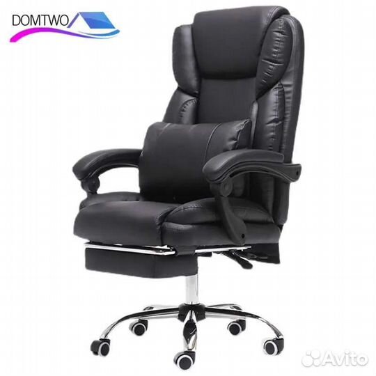 Кресло руководителя, офисное мягкое экокожа