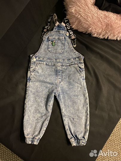 Джинсы комбинезон