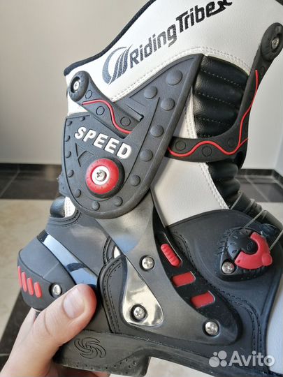 Мото ботинки (размер 9,5) 43 российский