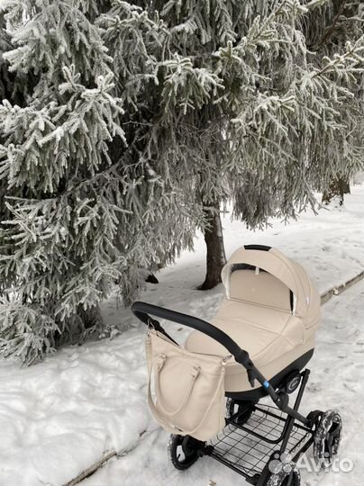 Коляска 2 в 1 эко кожа