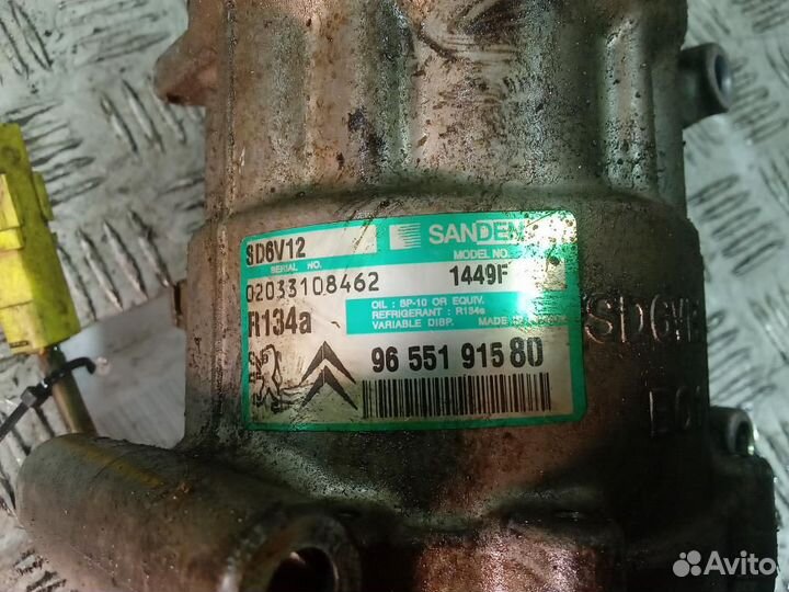 Компрессор кондиционера Peugeot 206 / Citroen C4
