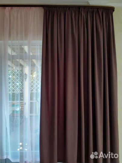 Тюль-сетка красный новый