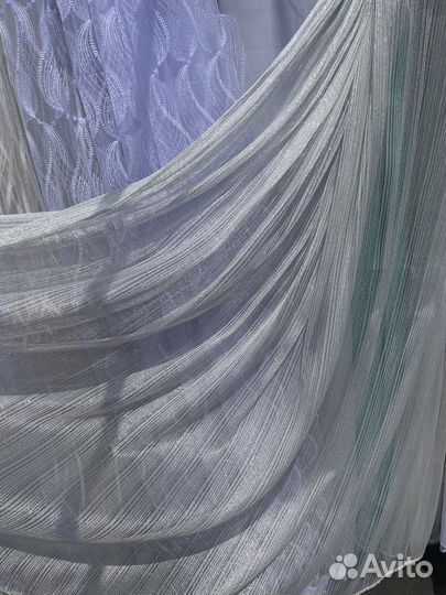 Тюль однотонная, полоска,переход,вуаль