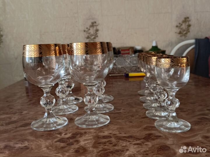 Рюмки хрусталь на ножке