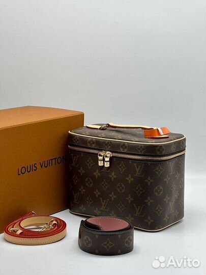 Косметичка Louis Vuitton натуральная кожа