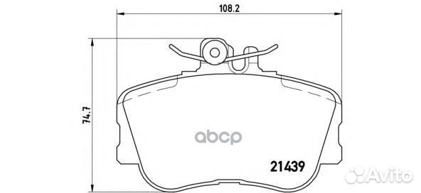 Колодки тормозные перед mercedes W202/S202 P060