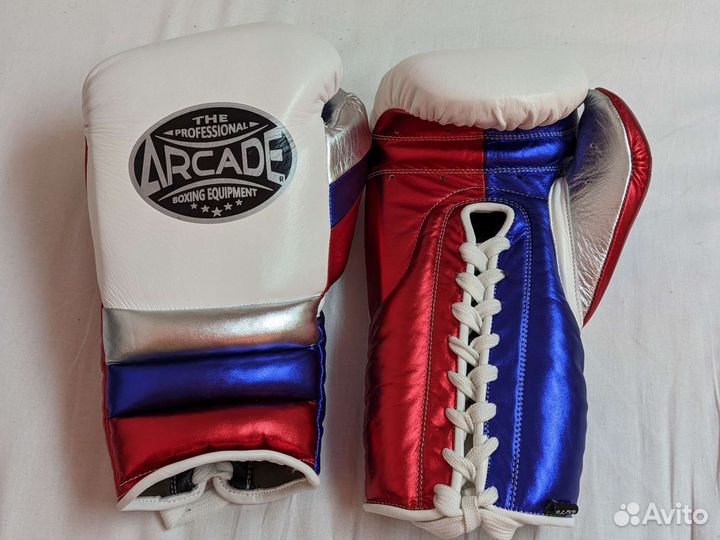 Боксерские перчатки кожаные 14oz