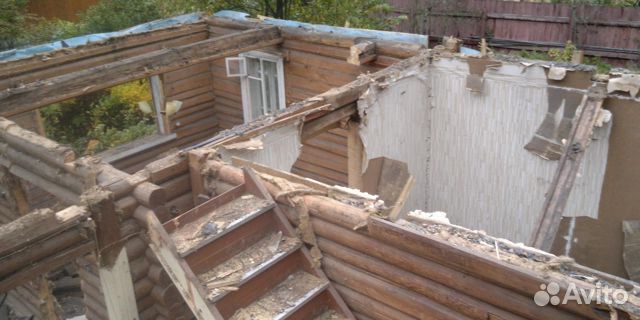Снос старых домов, построек, бань, дач
