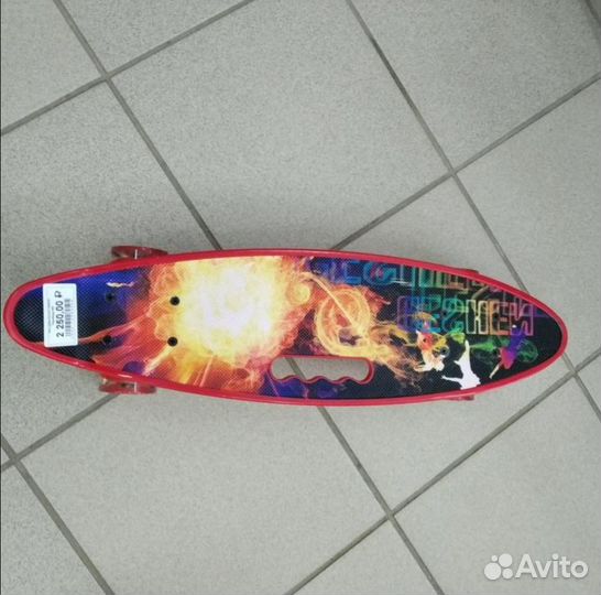 Пенниборд красный