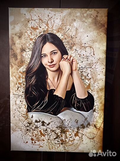 Арт Портреты на холсте по фото