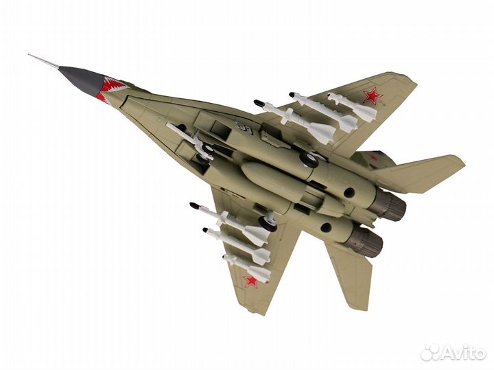 Модель самолёта Миг-29 Россия, бортовой номер 51