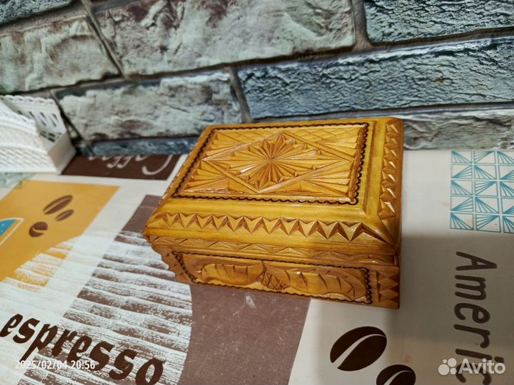 Шкатулка деревянная СССР