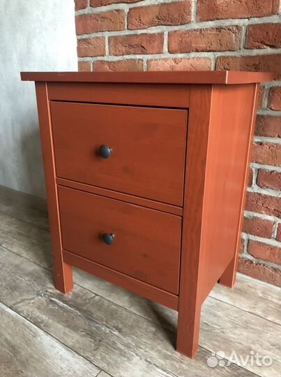 Тумба прикроватная IKEA красная