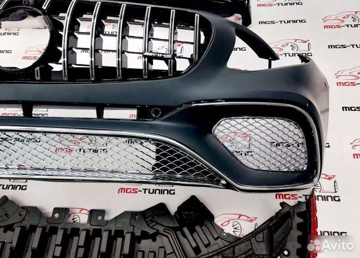 Бампер S65 рест+диффузор и насадки S-coupe C217