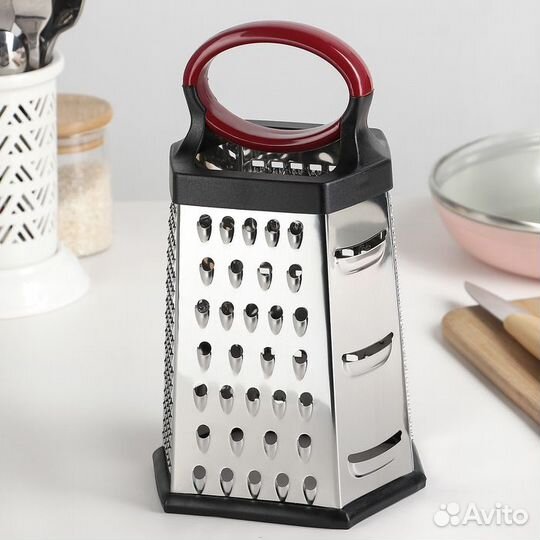 Тёрка шестигранная Доляна «Нео», 141222 см, прорез