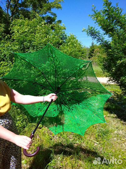 Вязаный зонт