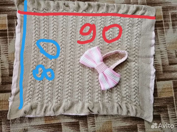 Одеяло и бант на выписку из роддома