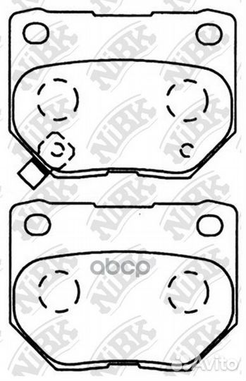 Колодки тормозные дисковые задние PN7800 NiBK