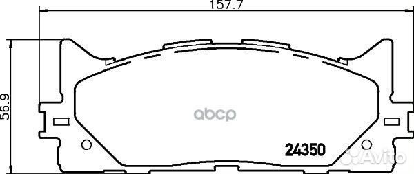 8DB 355 012-401 Колодки тормозные toyota camry