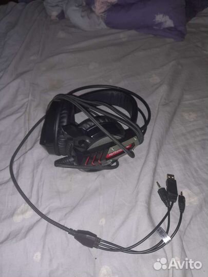 Игровые наушники с микрофоном oklick