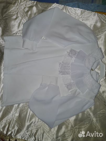 Блузка нарядная школьная для девочки