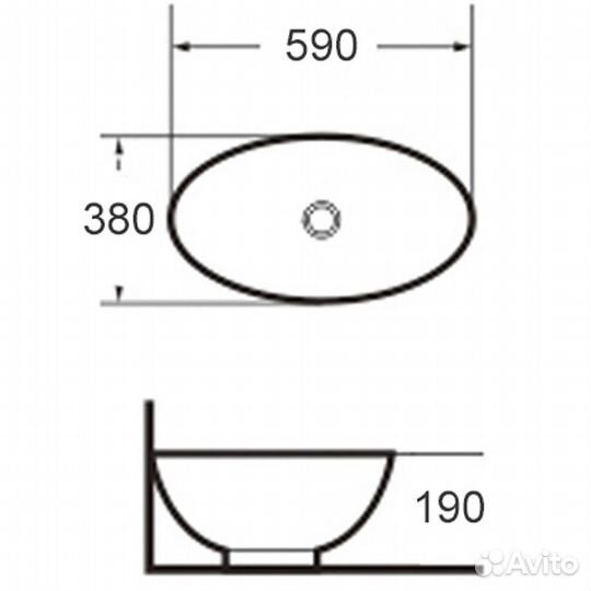 Раковина-чаша Grossman 59 GR-3022 Белая