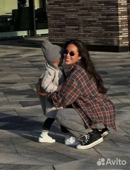 Рубашка в клетку женская