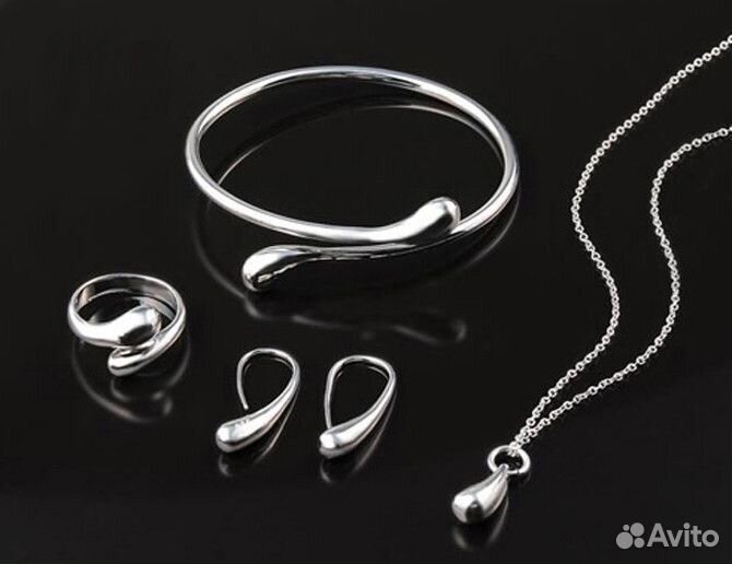 Набор украшений серебро