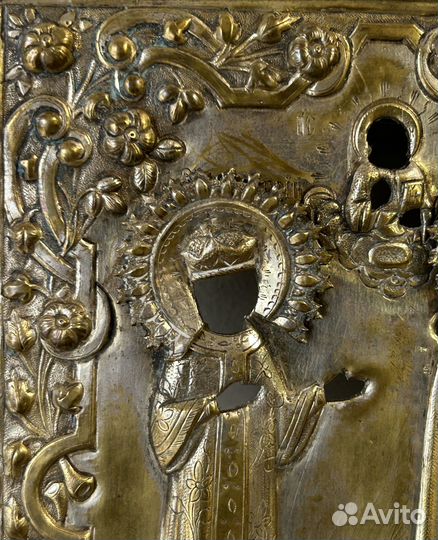 Оклад Царевич Димитрий и Святая Екатерина