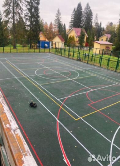 Резиновое покрытие площадок