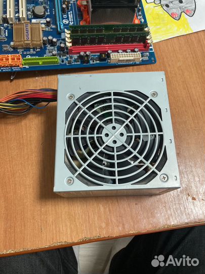 Процессор материнская плата болок питания и кулер