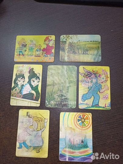 Переливные календарики СССР. Переливашка