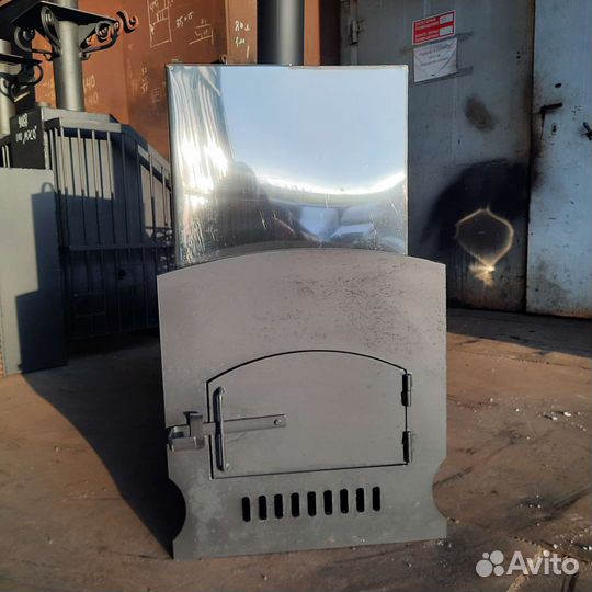 Печь +бак для бани с топкой из предбанника