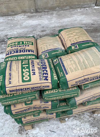 Портландцемент haidercem Premium М 500 Д0 / мешок