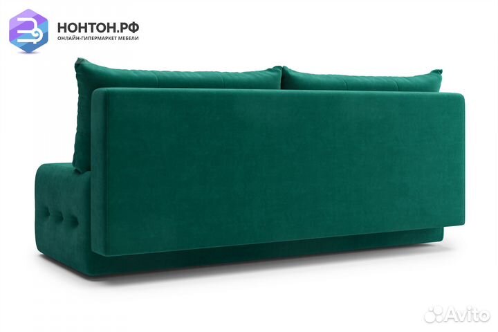 Диван еврокнижка Сити изумрудный