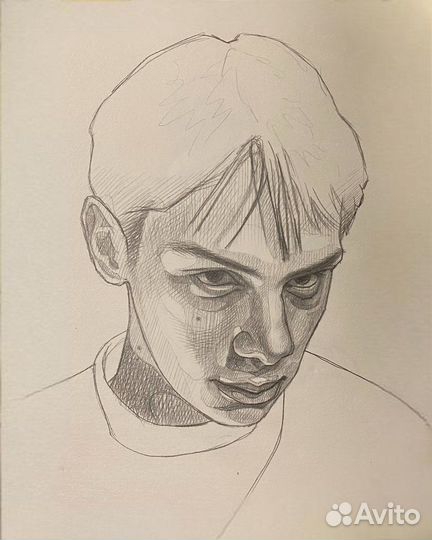 Портрет по фото карандашом