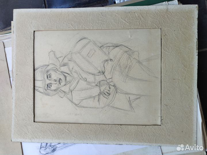 Картина сварщик времён СССР