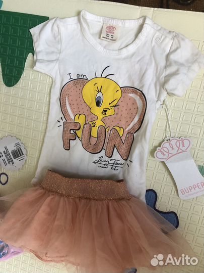 Детские вещи пакетом на девочку 68-74