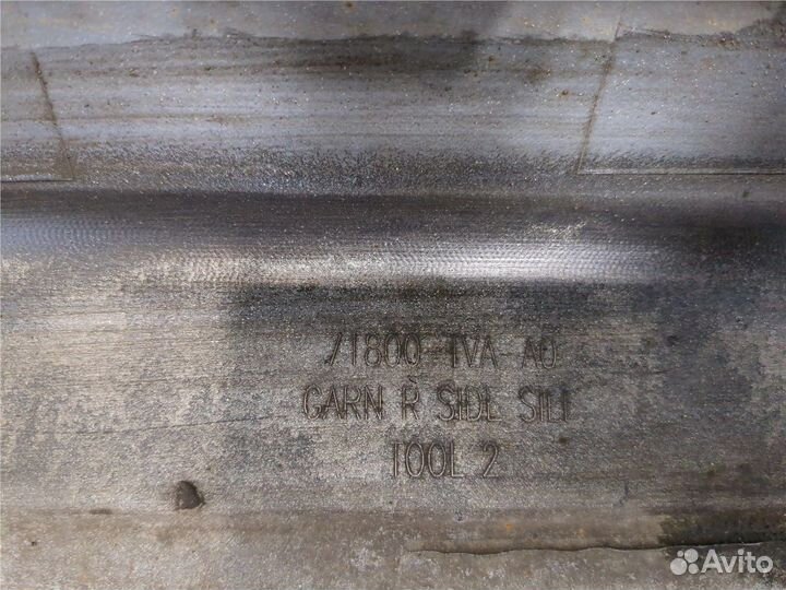 Накладка на порог Honda Accord 10, 2019