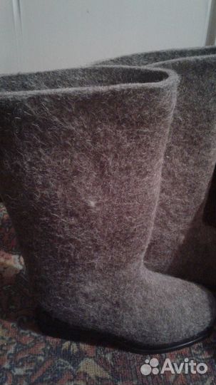 Валенки на резиновой подошве