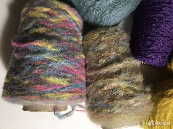 Пряжа с мохером толстая