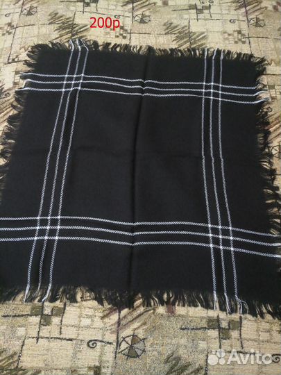 Шерстяные чёрные платки СССР Новые