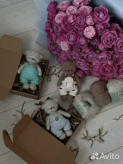 Мишка тедди вязанный