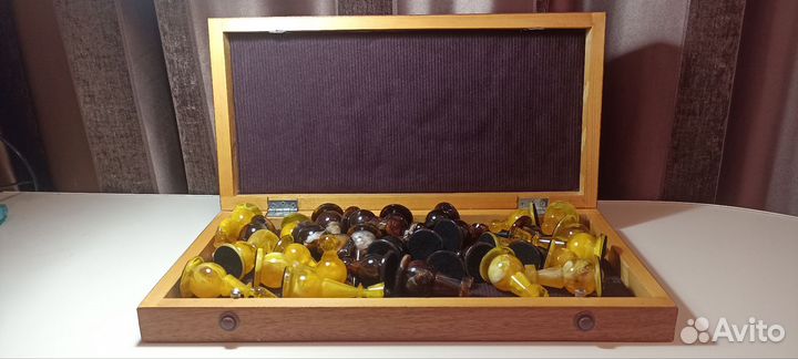 Шахматы янтарные СССР