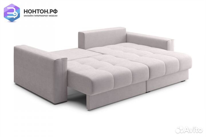 Диван угловой тик-так Монарх бежевый