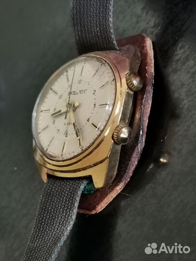 Мужские наручные часы Хроногрфы Полет редкие 20Аu