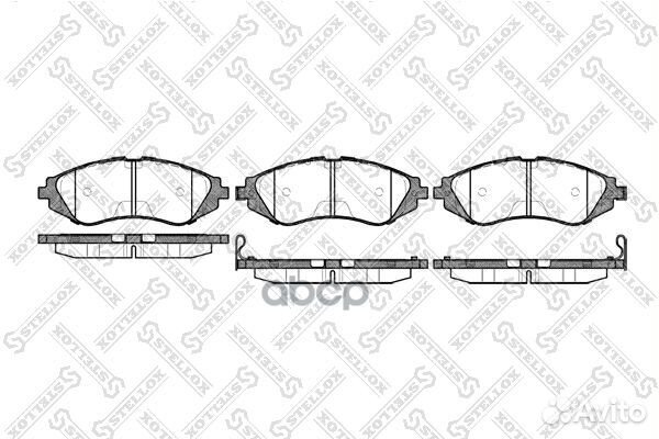 656 002B-SX колодки дисковые п. Daewoo Nexia 1